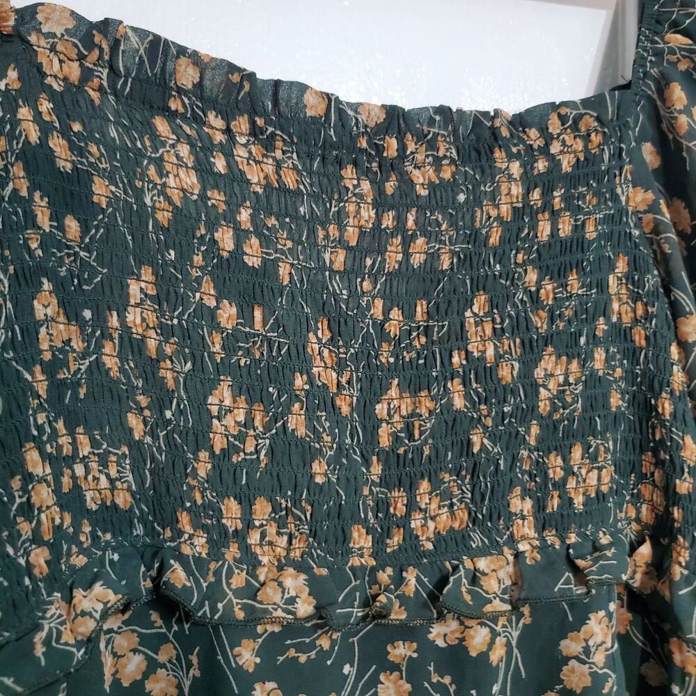 ChicoSoul Floral Maxi Dress With a Square Neckline Long Sleeves Sz 2X SKU#A-133 - Picture 14 of 16